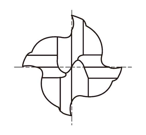 Фреза квадратная концевая Серии ST-HPD HRC68