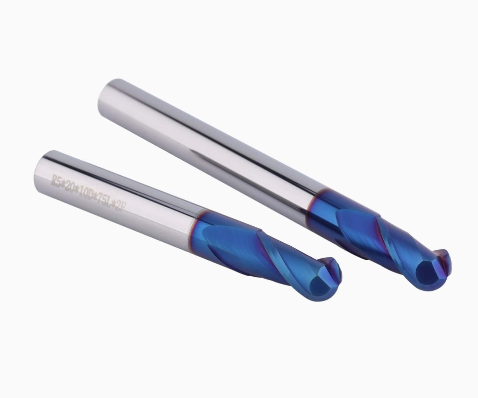 Фреза твердосплавная концевая с шаровым наконечником HRC65