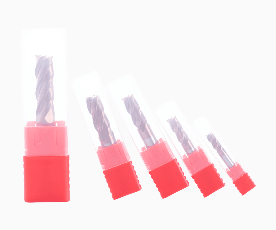 Фреза квадратная концевая с длинной шейкой HRC55