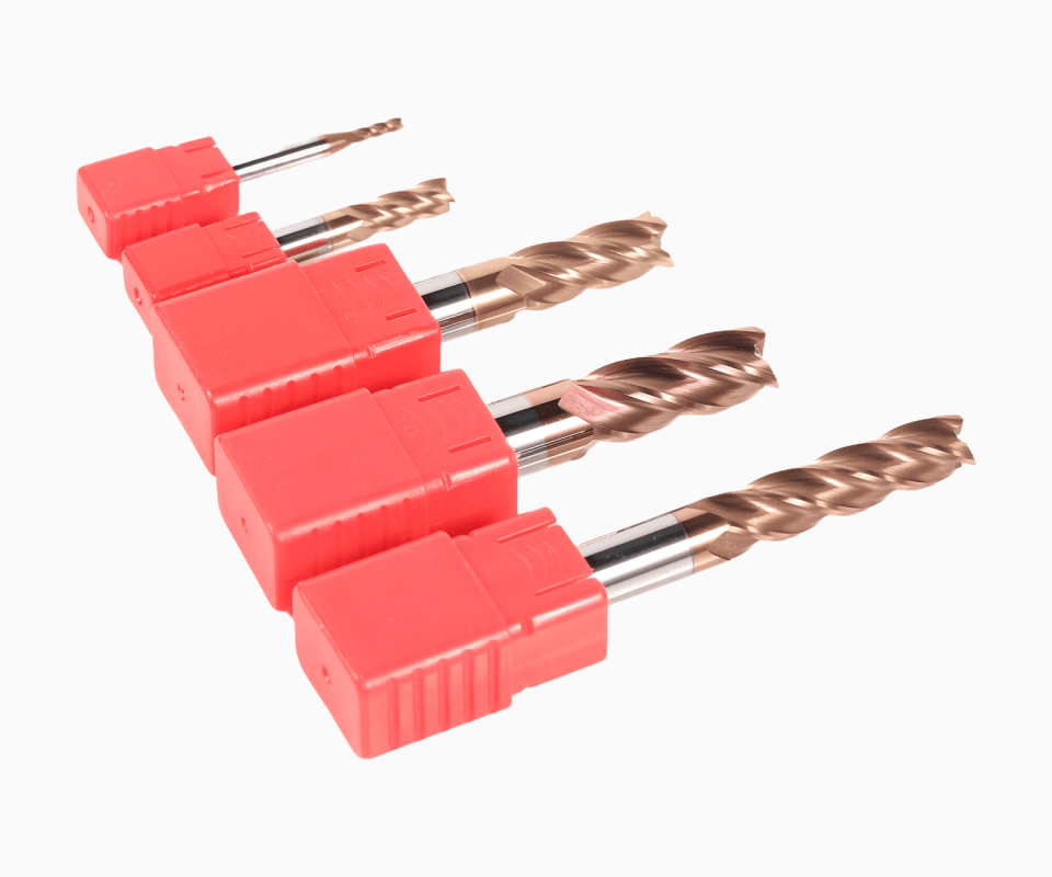 Фреза квадратная концевая с длинной шейкой HRC55