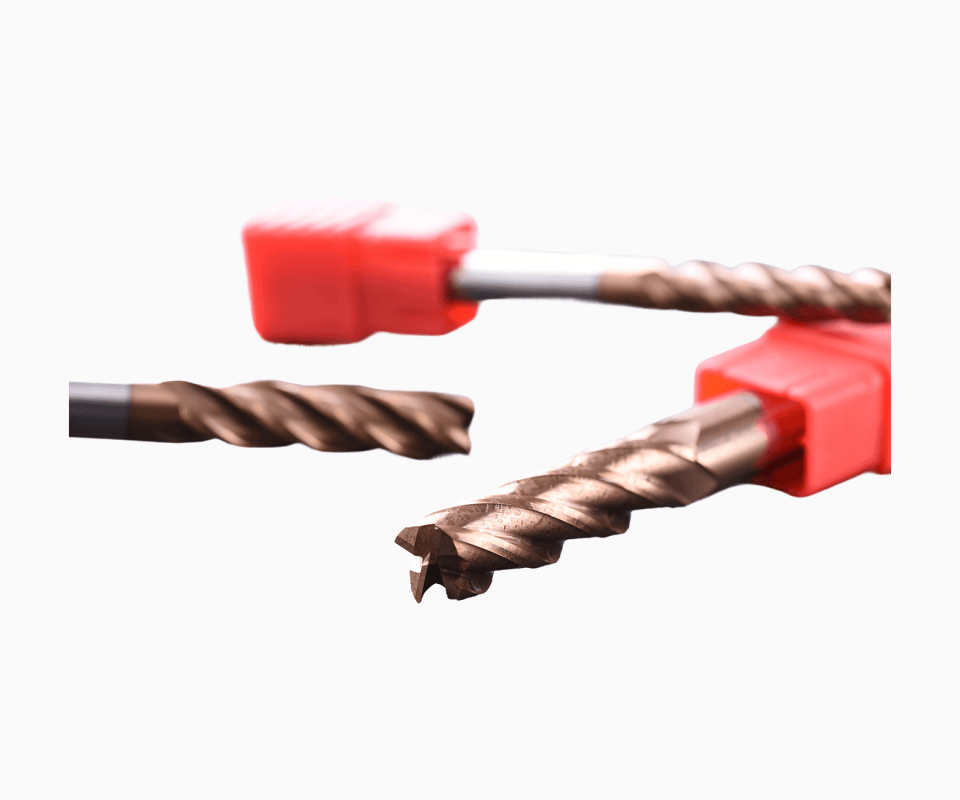 Фреза квадратная концевая с длинной шейкой HRC55