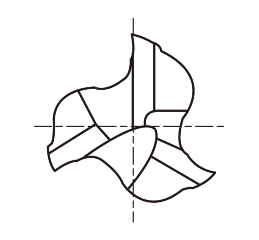 Фреза цветная квадратная концевая для алюминия HRC55