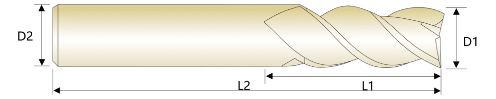 Фреза черновая по алюминию HRC55