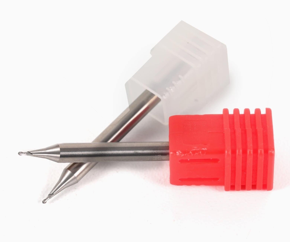 Фреза концевая фреза с шаровым наконечником микродиаметра для алюминия HRC60