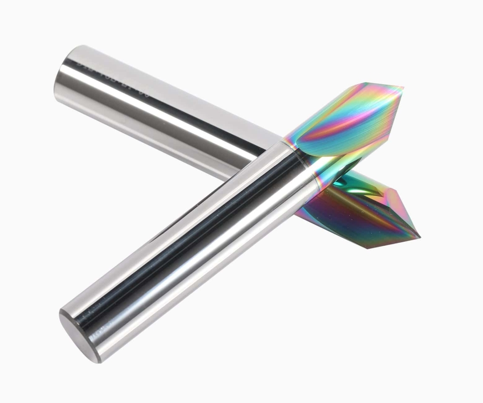 Фреза концевая цветная фасочная для алюминия HRC55