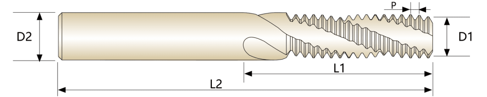 Фреза многопрофильная резьбовая для алюминия
