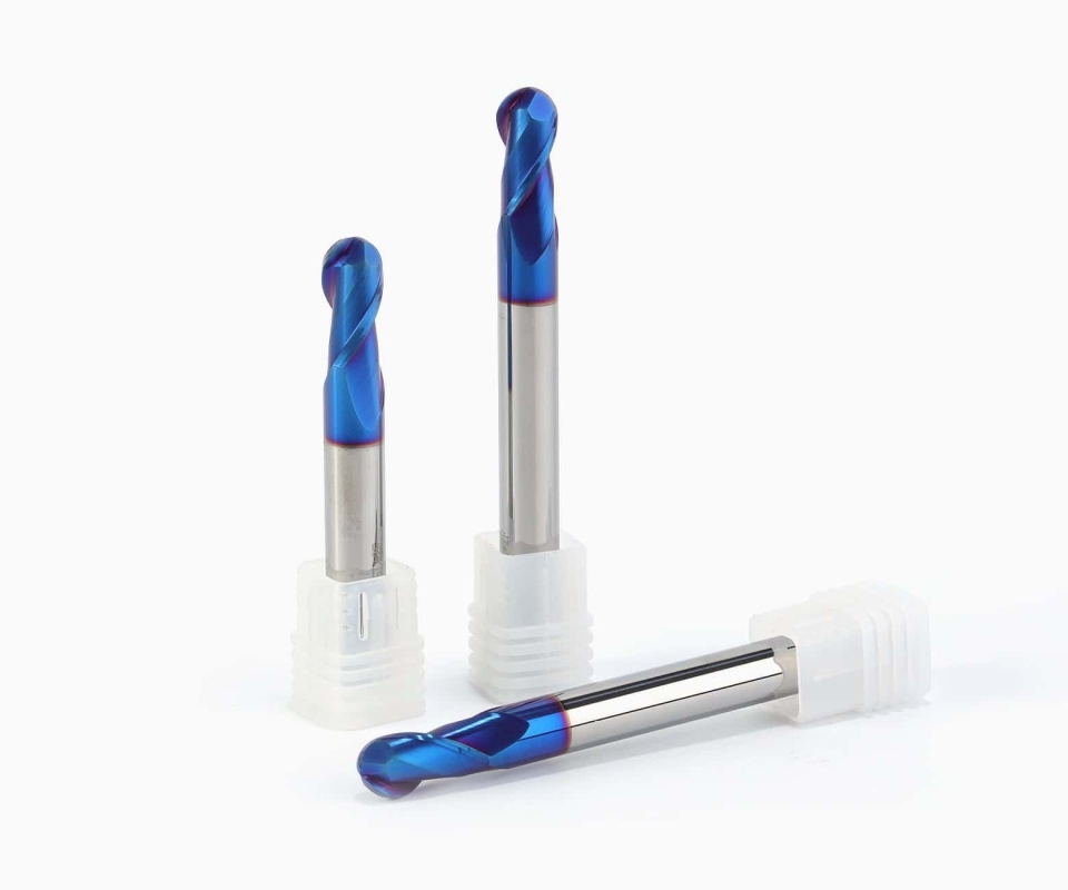 Фреза твердосплавная концевая с шаровым наконечником HRC65