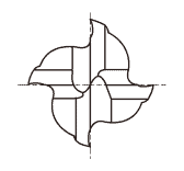 Фреза угловая радиусная серии ST-HYB HRC68