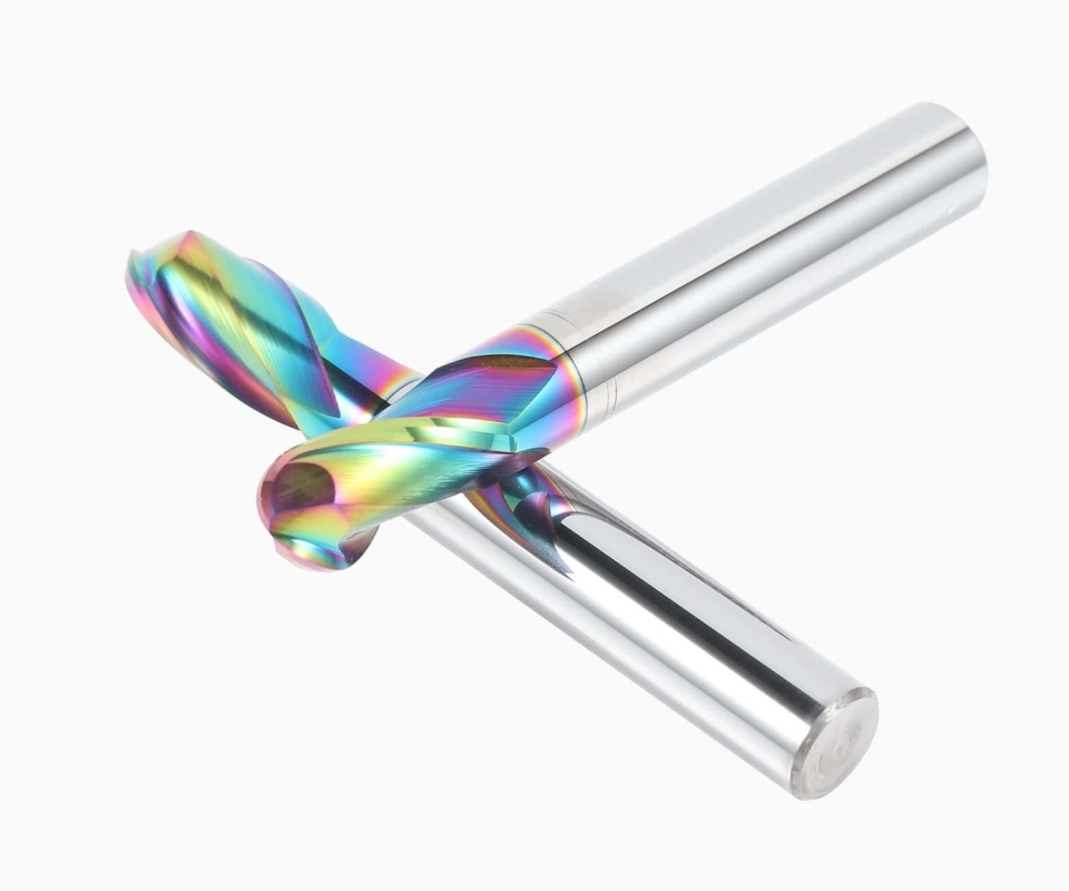 Фреза цветная торцевая с шаровой головкой для алюминия HRC 55